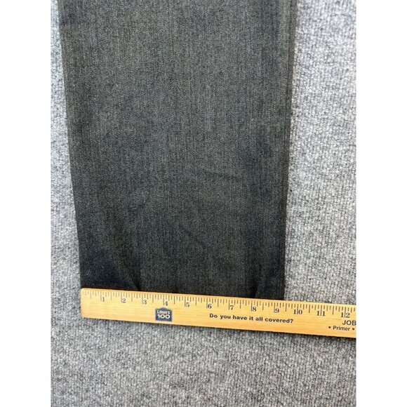 Cartannier Dress Pants Women's 8 Gray Pleated Bootcut Hi Rise Exposed Buttons - Picture 6 of 8